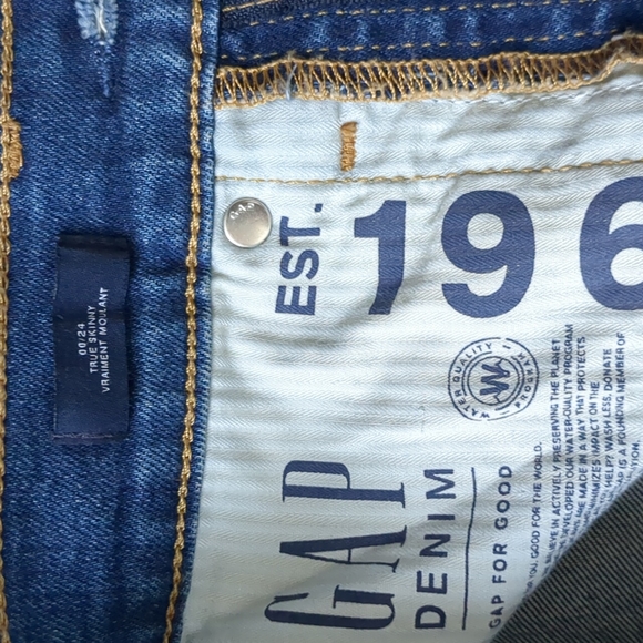Gap High rise skinny blue jeans size 24 - Picture 3 of 5